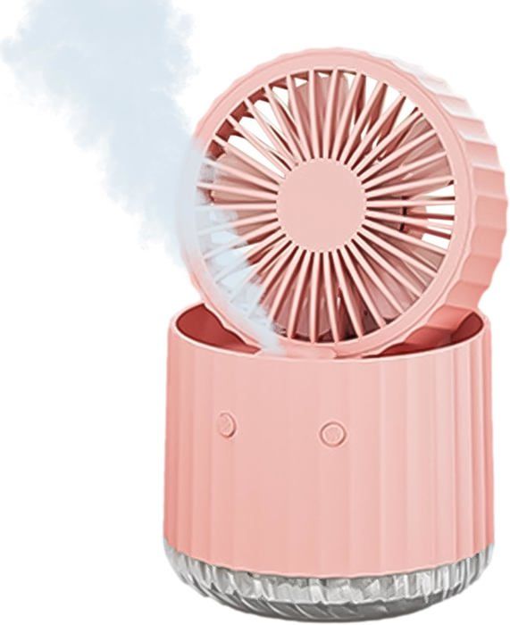 Ventilateur Brumisateur Portable Rechargeable - 5 Vitesses Avec Brume Rafraîchissante Et Support Phone