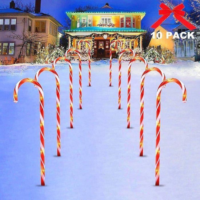 Guirlande lumineuse - LED - Sucre dorge - 10 lampes - Étanche - Blanc chaud Guirlande lumineuse - LED - Sucre dorge - 10 lampes - Étanche - Blanc chaud