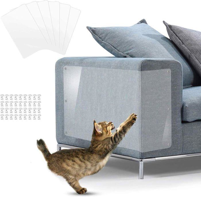 Meilleurs prix pour Protecteur de Rayure de Chat10 Stickers Transparent Protecteurs de Meubles Contre Les ChatsProtection Anti-Griffures (30 * 30)