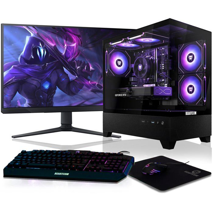BEASTCOM Q5 Pro Gaming Complet Intel Core i9 NVIDIA RTX 5060 Ti RAM - vue 2