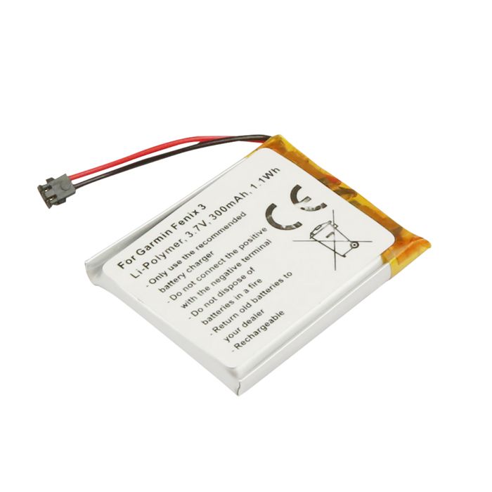 Batterie Montre GPS Garmin Fenix 3 Li-Polymer 3.7V 300mAh 1.1Wh Batterie Montre GPS Garmin Fenix 3 Li-Polymer 3.7V 300mAh 1.1Wh