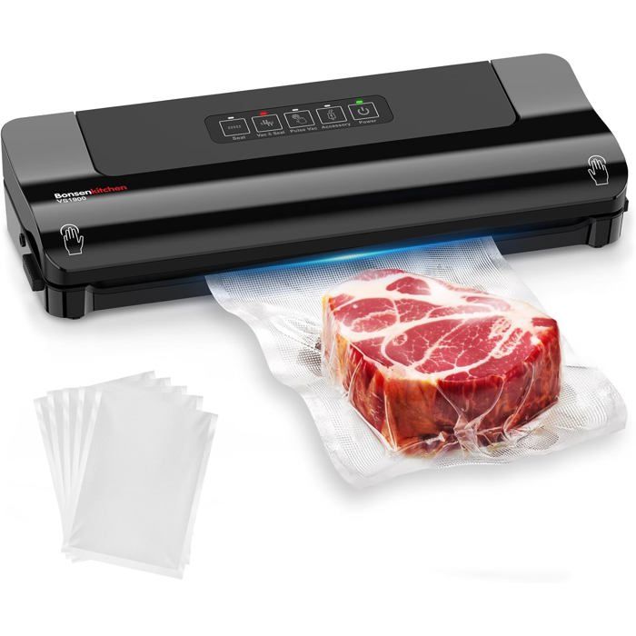 Machine Sous Vide Alimentaire, Appareils De Mise Sous Vide Pour Aliments Viandes Etc 15 Sachets Inclus Fiche Technique Et Prix Au Maroc