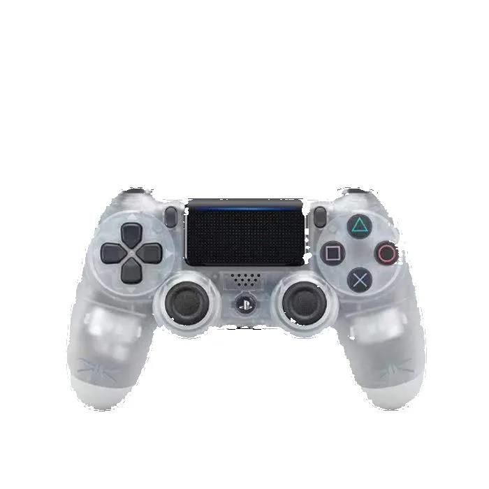Manette PS4 sans fil Bluetooth – Transparent Blanc pavé tactile moteur double vibration manette rechargeable