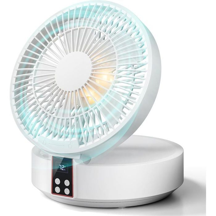 Ventilateur de Table avec Telecommande Petit Ventilateur de Bureau Ventilateur