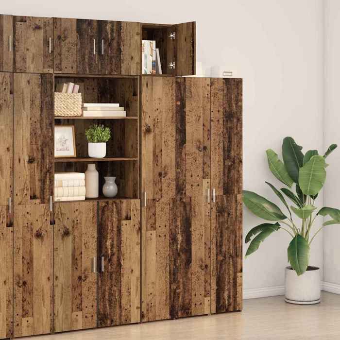 Armoire murale élégant - ECOHOME - bois - bois ancien - 30 x 42 5 x 39 5 cm - 1 porte à charnières@959177