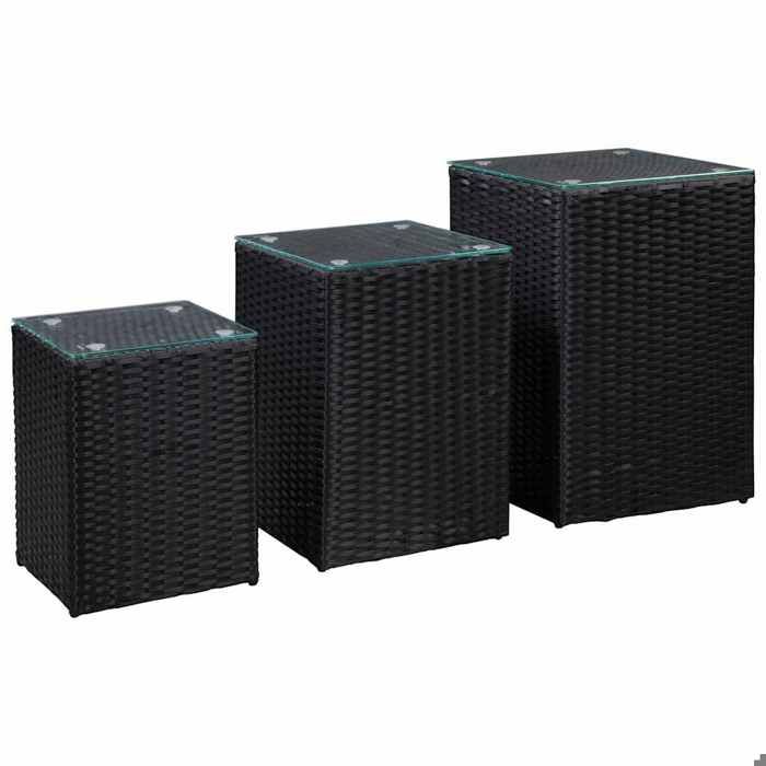 vidaXL Table d’Appoint Noir en métal pour Salon