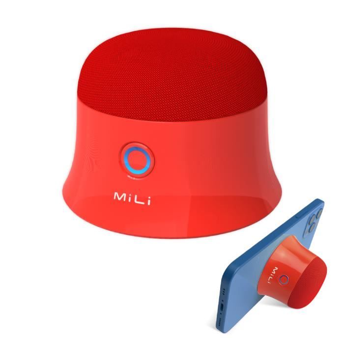 Enceinte Bluetooth Design Briques Lego - 5W, Batterie 8h, Stéréo - Rouge, Pour Enfants Et Adultes