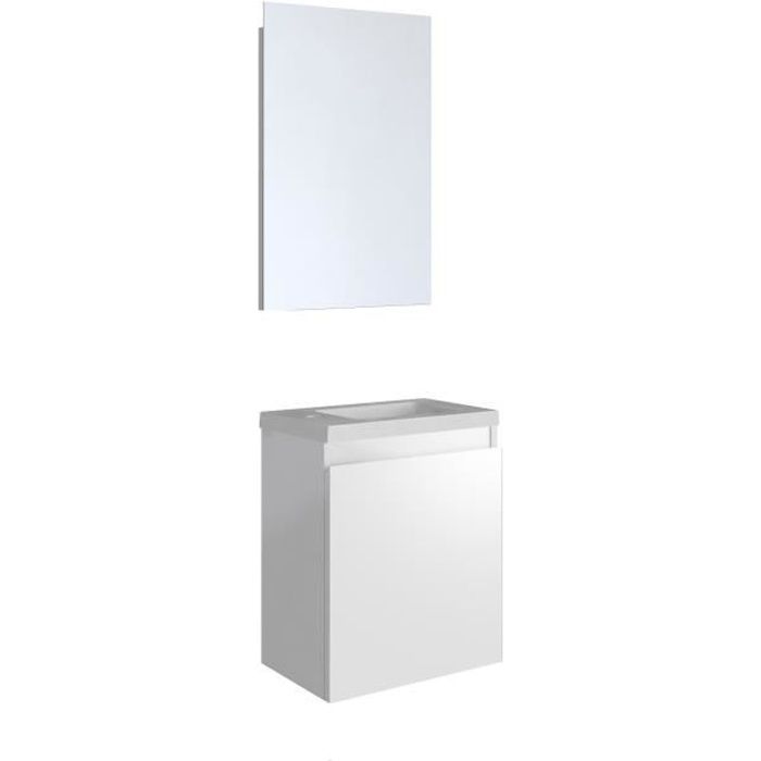 Ensemble meuble lave-mains avec miroir PORTO PACK