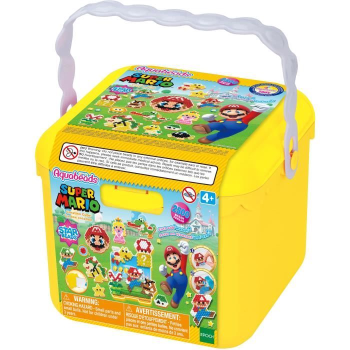 Aquabeads - La box Super Mario - Jouet - Vert - Licence Super Mario - Convient aux enfants à partir