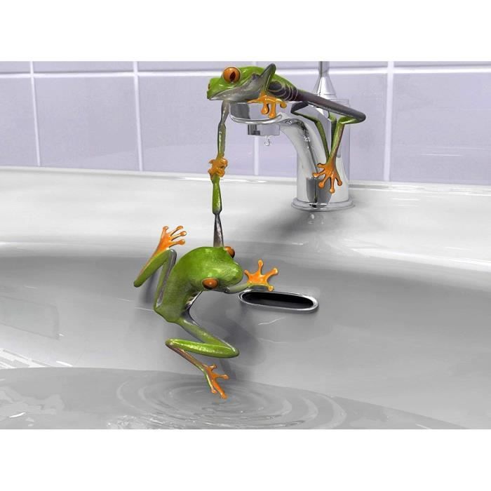Puzzle en Bois Pièces Grenouille dans La Piscine Moderne Créatif Jeu Cadeau 38x52cm[1875