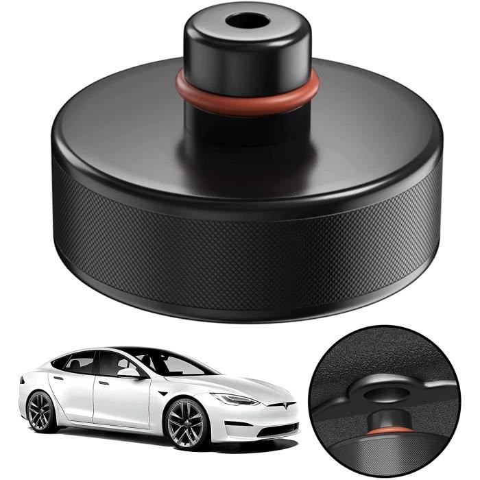 Forever Speed Lot de 4 Patins en Caoutchouc pour Cric Tesla Model 3/Y/X/S - Adaptateur Jack Pad, Accessoires avec Boîte de Rangement, Tampon de Cric, Coussin de Manœuvre