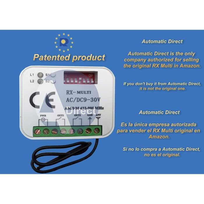 Récepteur Radio BENINCA RR.1WBV - Carte Radio Automatisme - Foto 7