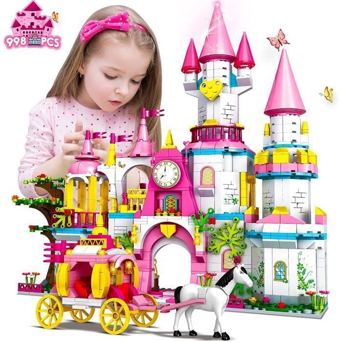 HOGOKIDS Château de Princesse 998 PCS Ensemble de Construction 5 en 1 Grand  Jouet de Construction Cadeau pour Filles de 6 à 12 Ans - Cdiscount Jeux -  Jouets