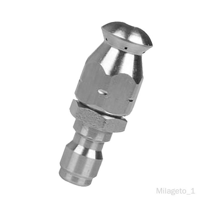 Buse De Nettoyage Haute Pression Pour égouts - Acier Inoxydable, Filetage 1/2", 3 Jets Avant, 6 Jets Arrière - 3
