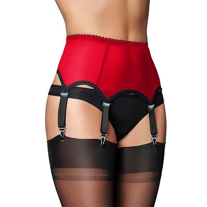 L Bas cuissardes sexy en dentelle pour femmes Jarretelles