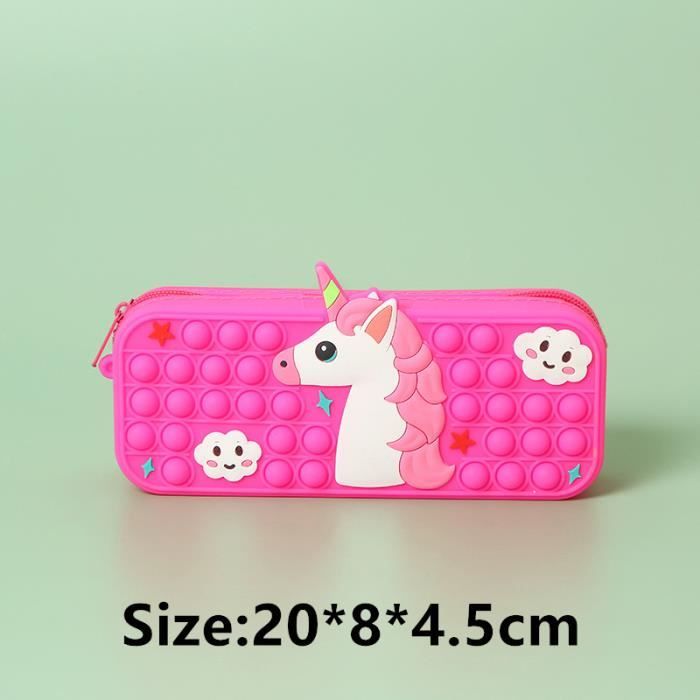 Liquan Kawaii Trousse à Crayons En Silicone Souple Motif [223