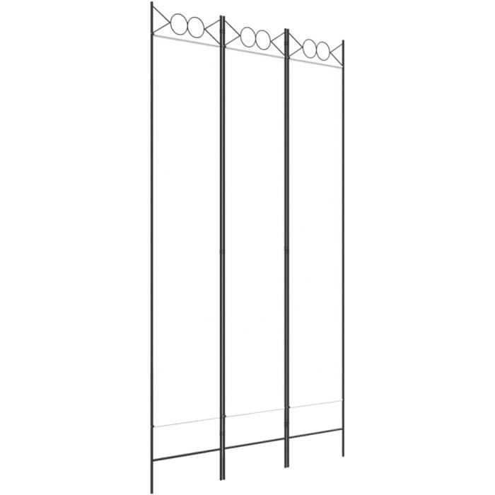 Paravent 3 Panneaux 260x180 Cm – Séparateur De Pièce Pliable En Tissu Noir, Idéal Pour Chambre, Intimité Et Décoration Intérieure