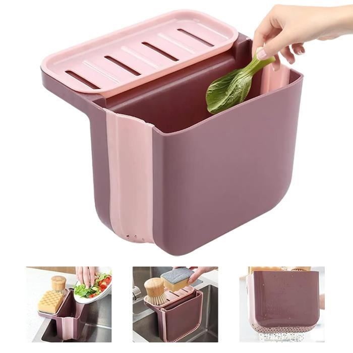 Tasse à Céréales Double Couche 560ml - Séparation Sec/humide - Pour Petit-déj, Bureau, Sport - Rose, Micro-ondable
