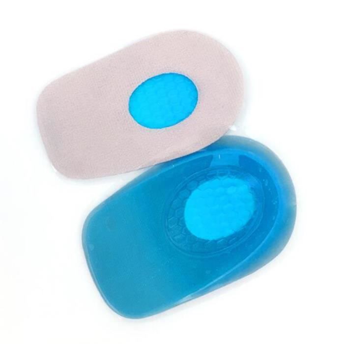 Semelles Talon ZYKORT Gel Silicone - Lot 2 Paires Taille S - Anti-douleur