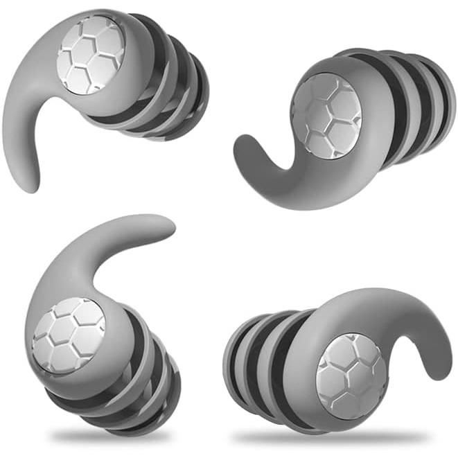 2 Paires Bouchons Doreilles Anti Bruit 3D Le Nouveau,Boule Quies Pour Dormir Silicone Souple
