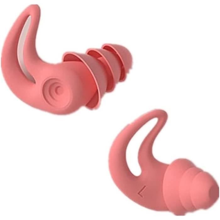 Bouchons D'oreille En Silicone Réutilisables – Réduction Bruit 25-35 DB, Pour Dormir, Voyager, Se Concentrer