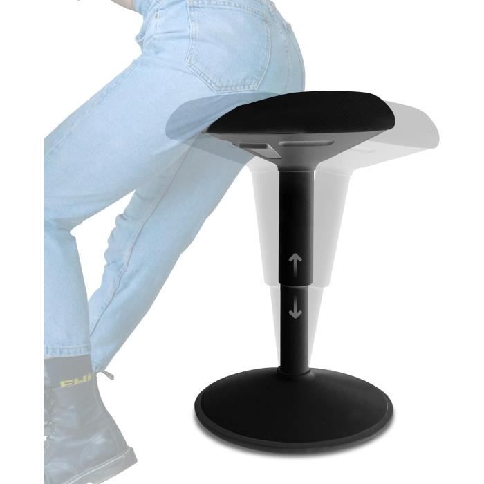 Tabouret Bas à Roulettes Pivotant 360° - Siège En Cuir PU, Hauteur 21 Cm, Blanc, Pour Maison/bureau