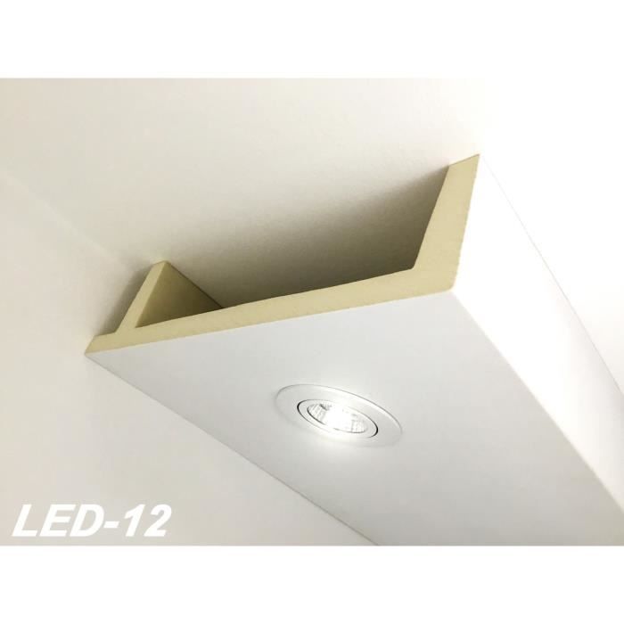 Corniche De Plafond Eclairage Indirect Led 12 Achat Vente Poutre Deco Plafond Corniche De Plafond Ec Cdiscount