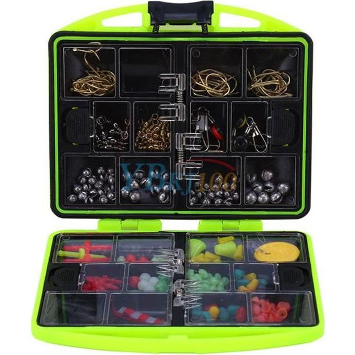 Boîte de Rangement Pour Pêche Appâts avec 24 Sortes D'accessoires de Pêche  Kit