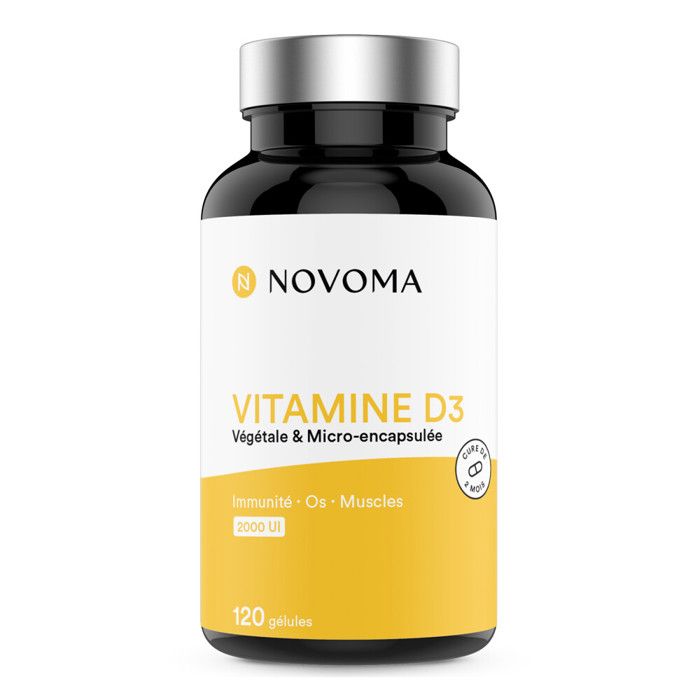 Novoma - Vitamine D3 1000 UI - 120 Gélules