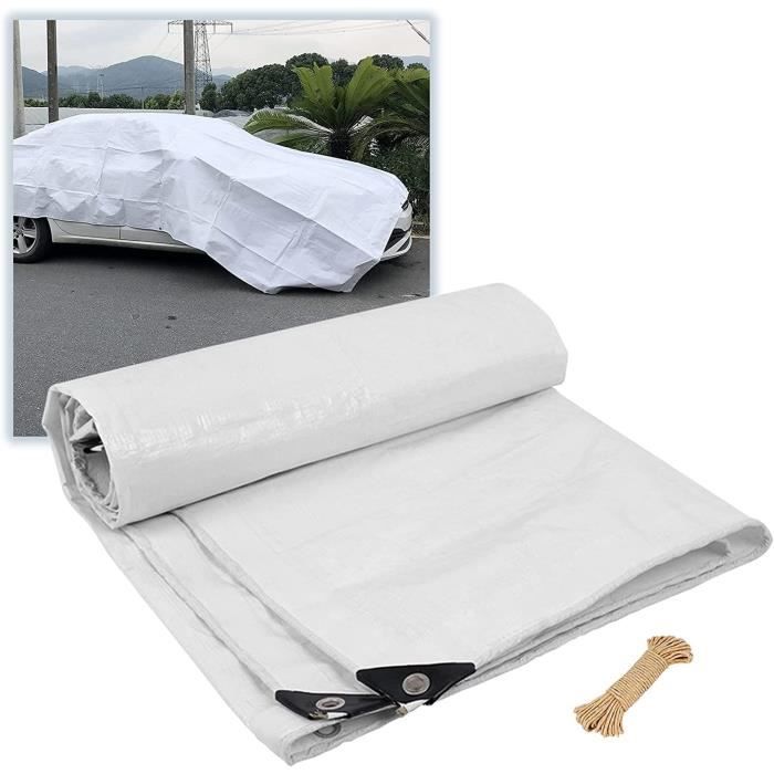 Bâche PVC 2x3 m Blanche - Garantie 10 ans TECPLAST - XP640MU