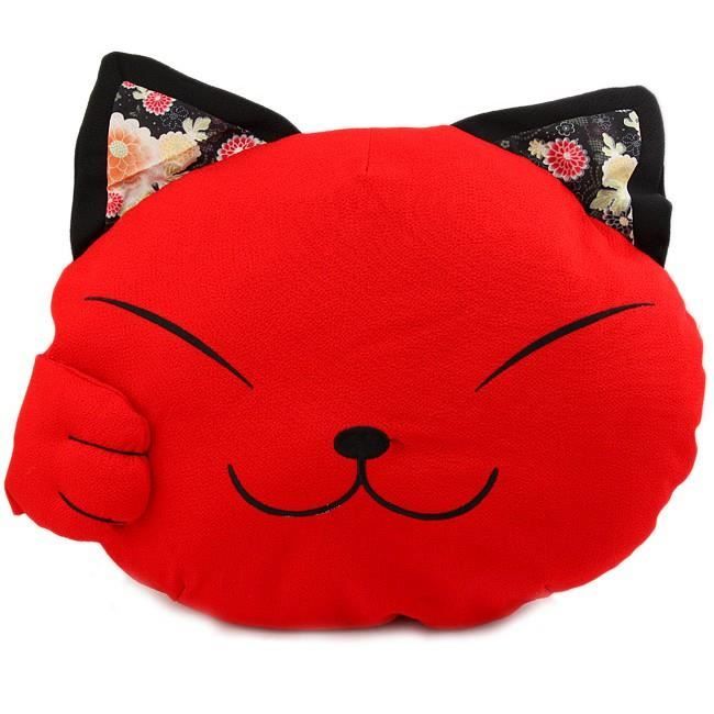 Coussin Chat Japonais Rouge Design Maneki Neko Cdiscount Maison Coussin Chat Japonais Rouge Design Maneki Neko Cdiscount Maison