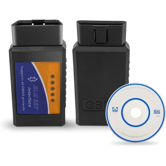 Boitier Diagnostic auto ELM327 bluetooth OBDII Android - Cdiscount
