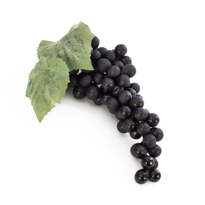 Noir GEEDIAR/® 2Pcs Raisin Artificiel Grappe Fruit en Plastique D/éco DIY Maison Magasin ou F/ête Marriage Jardin