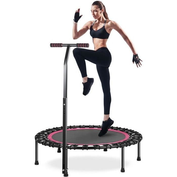 Trampoline Fitness interieur o100cm avec Poignee en Forme T Reglable en Hauteur pour Enfants et Adultes Charge Maximale 200kg Cdiscount Sport