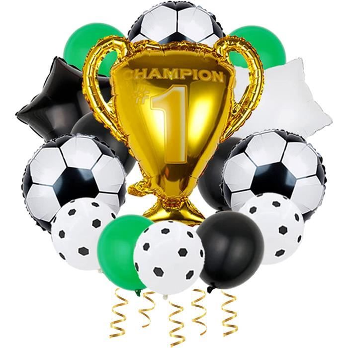 15 Pièces Ballons De Football Décorations Kit, 24 Pouces Ballon Trophée ,  12 Pouces Ballon En Latex Et 18 Pouces Ballons En [H9736] - Cdiscount Maison