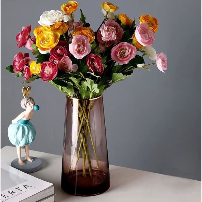 Vase verre Mauve 20 x 20 x 27 cm | Leroy Merlin