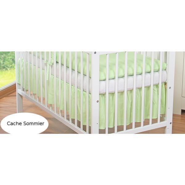 Cache Sommier Pour Lit 140x70 Vert Cdiscount Maison