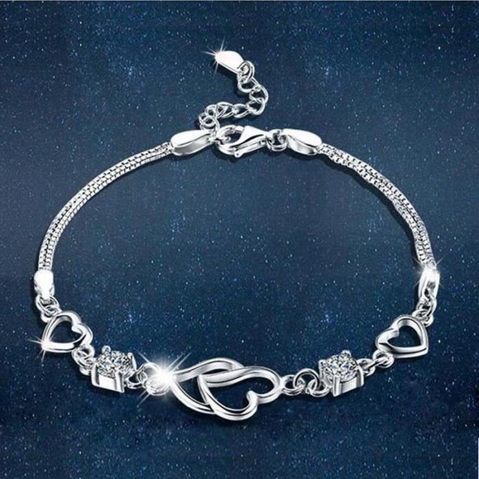 love bijoux femme bracelet pas cher fantaisie bracelet fille cristal cadeaux de anniversaire noel fête saint valentin couleur