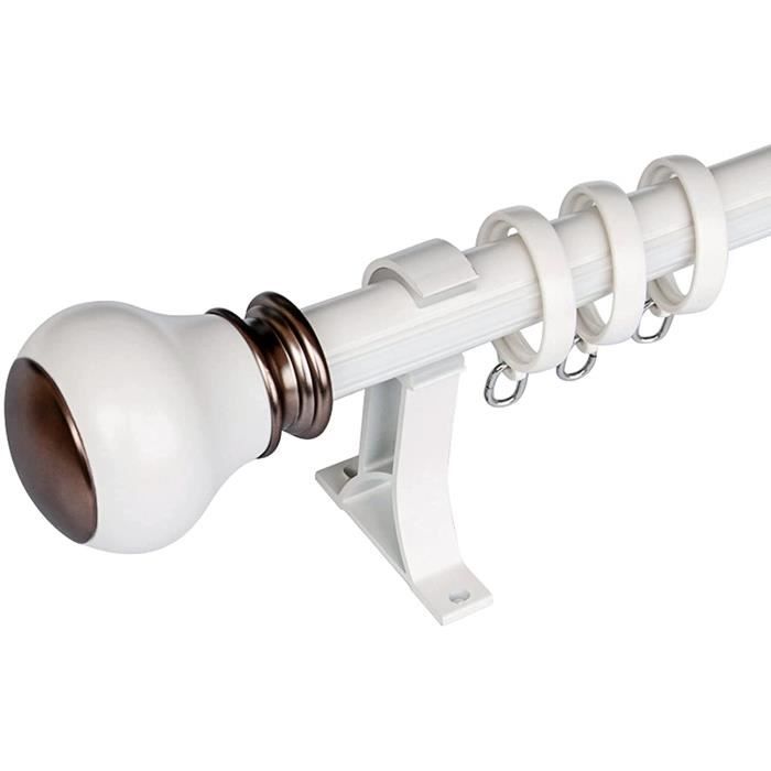 Tringle à Rideaux Dorée Extensible 32-84 Pouces - Design Moderne Avec Embouts Boules