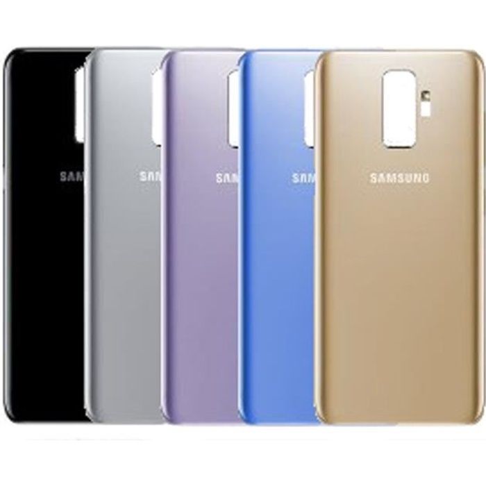 Vitre arrière Cache Batterie Samsung Galaxy S9 Noir Lentilles