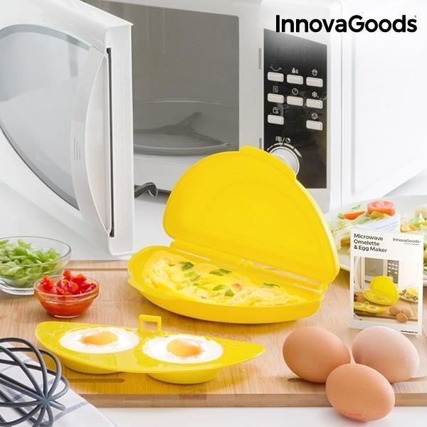 Cuiseur omelette micro onde avec accessoires pour œufs pochés
