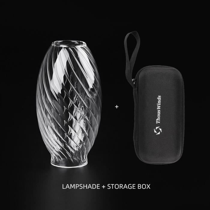 Uonlytech Abat-jour En Verre Transparent Pour Lanterne à Gaz - Protection Extérieure Durable Et Légère, Idéal Camping Et Activités Plein Air (5.05x5.05cm)