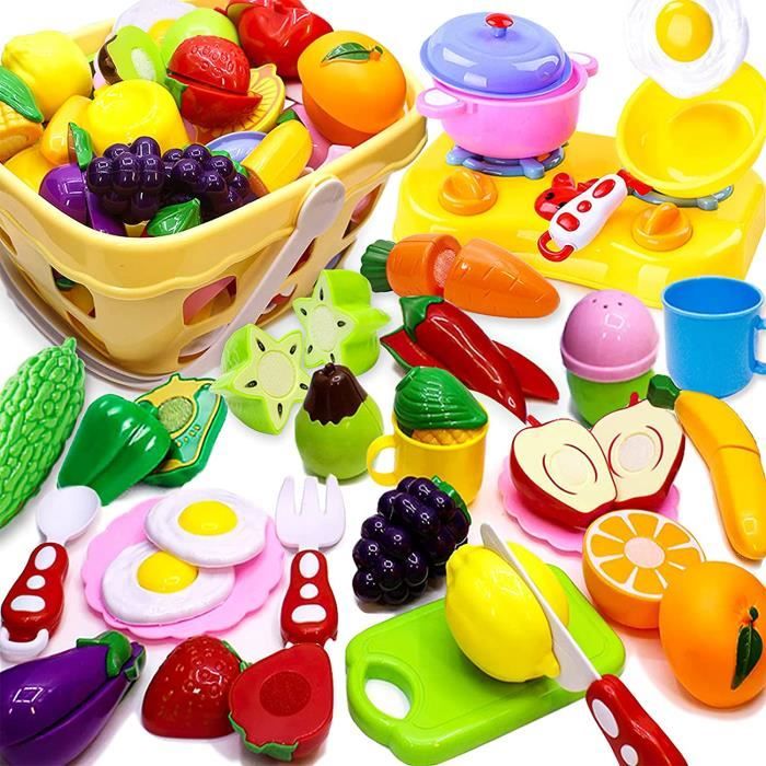 Jouet à Couper 18 Pièces Jouet de Cuisine Fruits à Découper Jeu D'imitation  pour Bébé(Couleur aléatoire) M453 - Cdiscount Jeux - Jouets