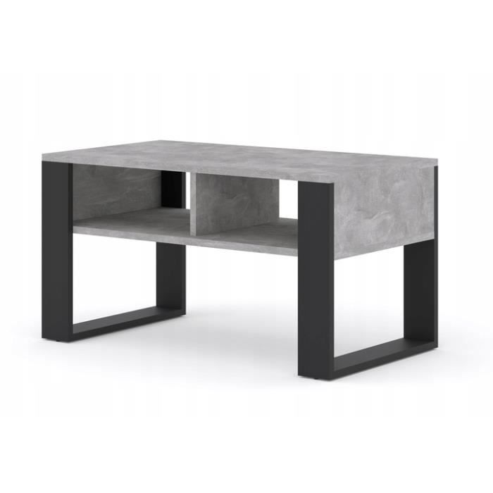 Table basse beton Luca 90x48cm - BB LOISIR - Contemporain - Design - Salon