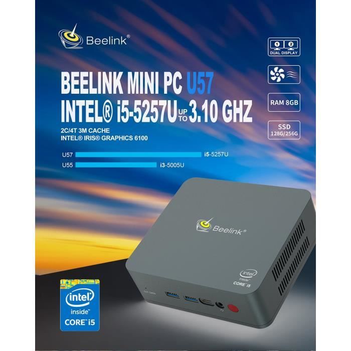 Mini PC L55, Intel I3-5005U, DDR3L 8G+SSD 256G,