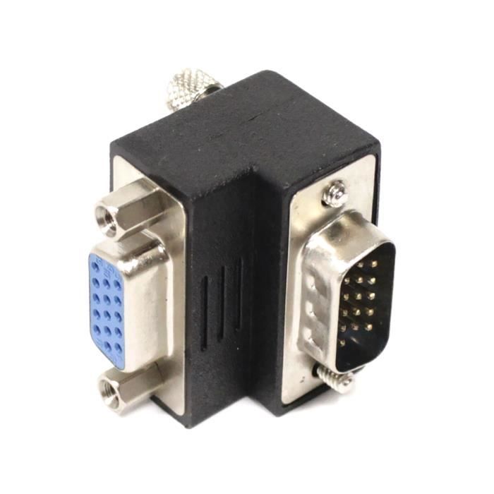 A Angle Droit Adaptateur Vga Hd15 Masculin Vg03300 Prix Pas Cher Cdiscount