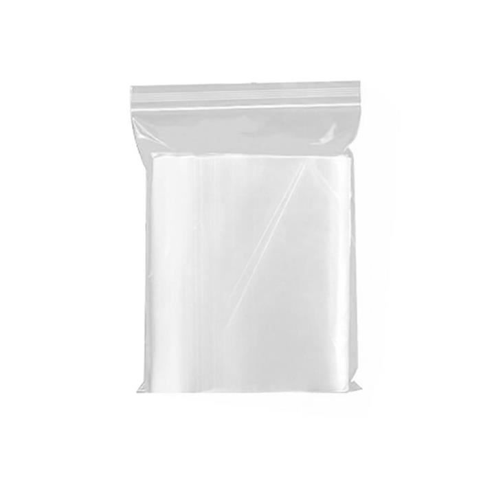100pcs 12wire sacs d'emballage en plastique à fermeture automatique  transparents sac de fichier alimentaire transparent 10 * 15 cm - Cdiscount  Au quotidien
