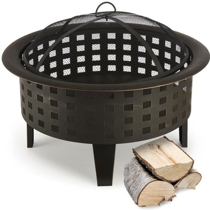 Deuba Cheminee Exterieur Jardin Barbecue Brasero De Jardin Rond