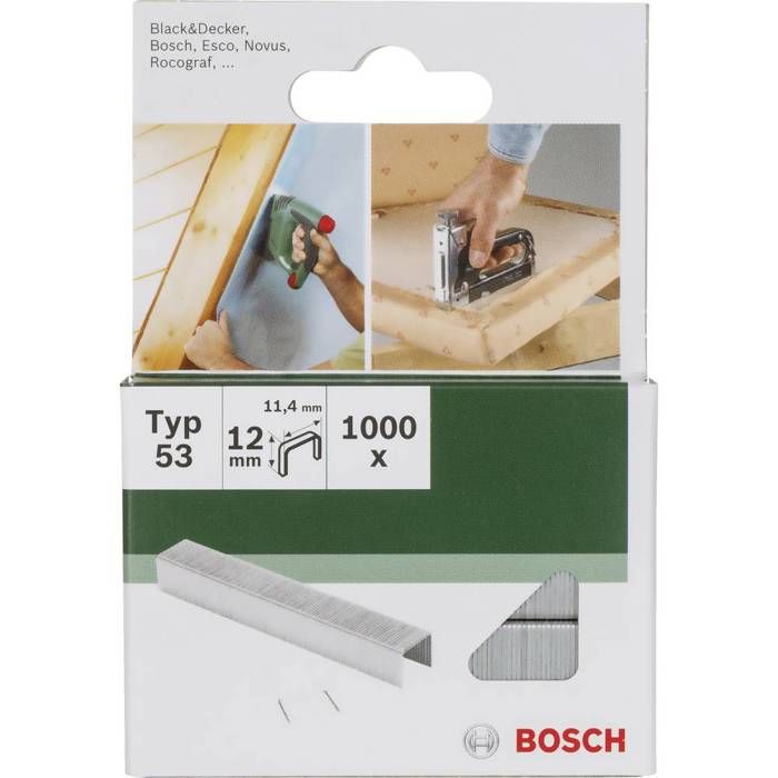 Agrafes - BOSCH - Type 53 - 14 mm - Lot de 1000 - Outils et accessoires