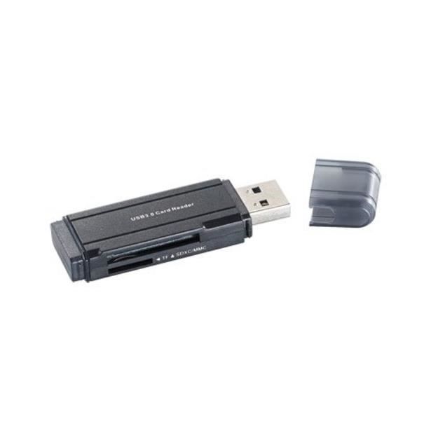 Lecteur de cartes USB 3.0 pour SD (HC/XC) et MicroSD (HC/XC